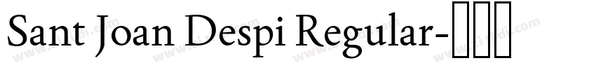 Sant Joan Despi Regular字体转换